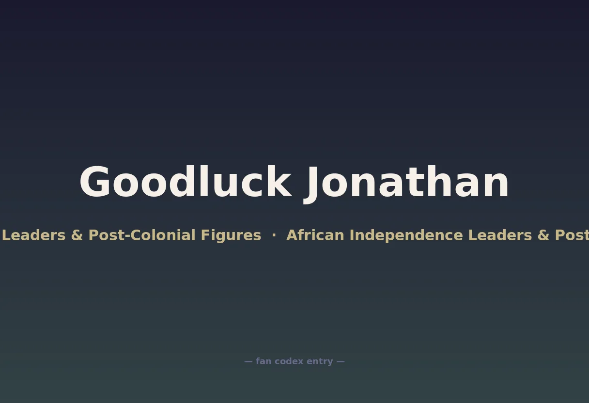 Goodluck Jonathan