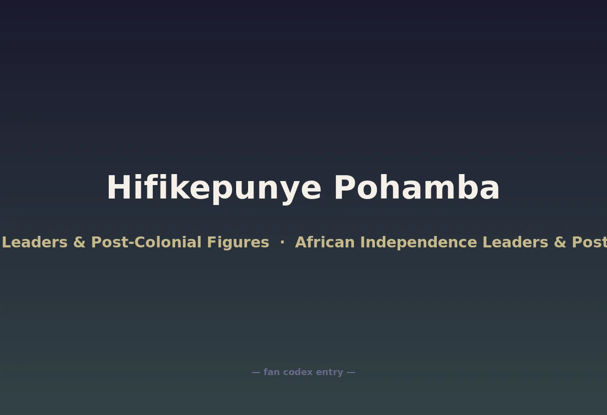 Hifikepunye Pohamba