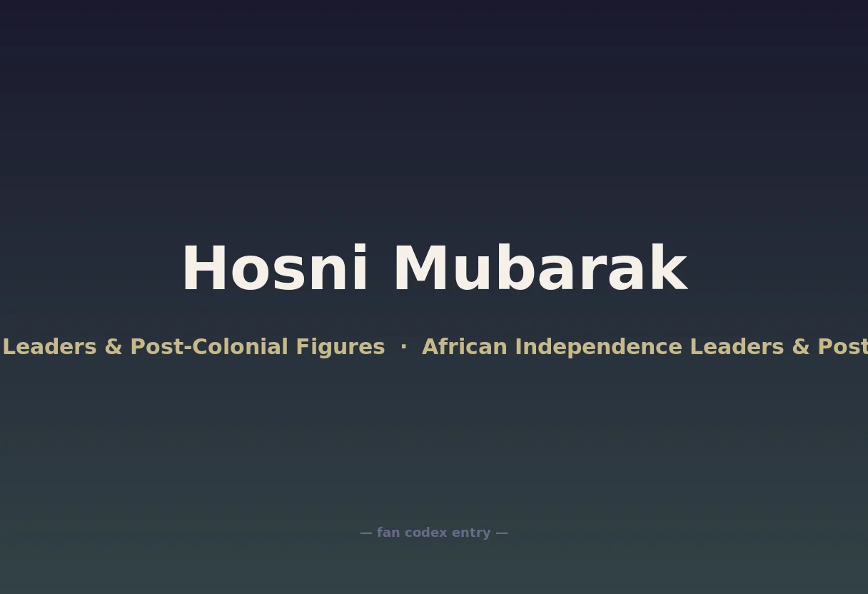 Hosni Mubarak